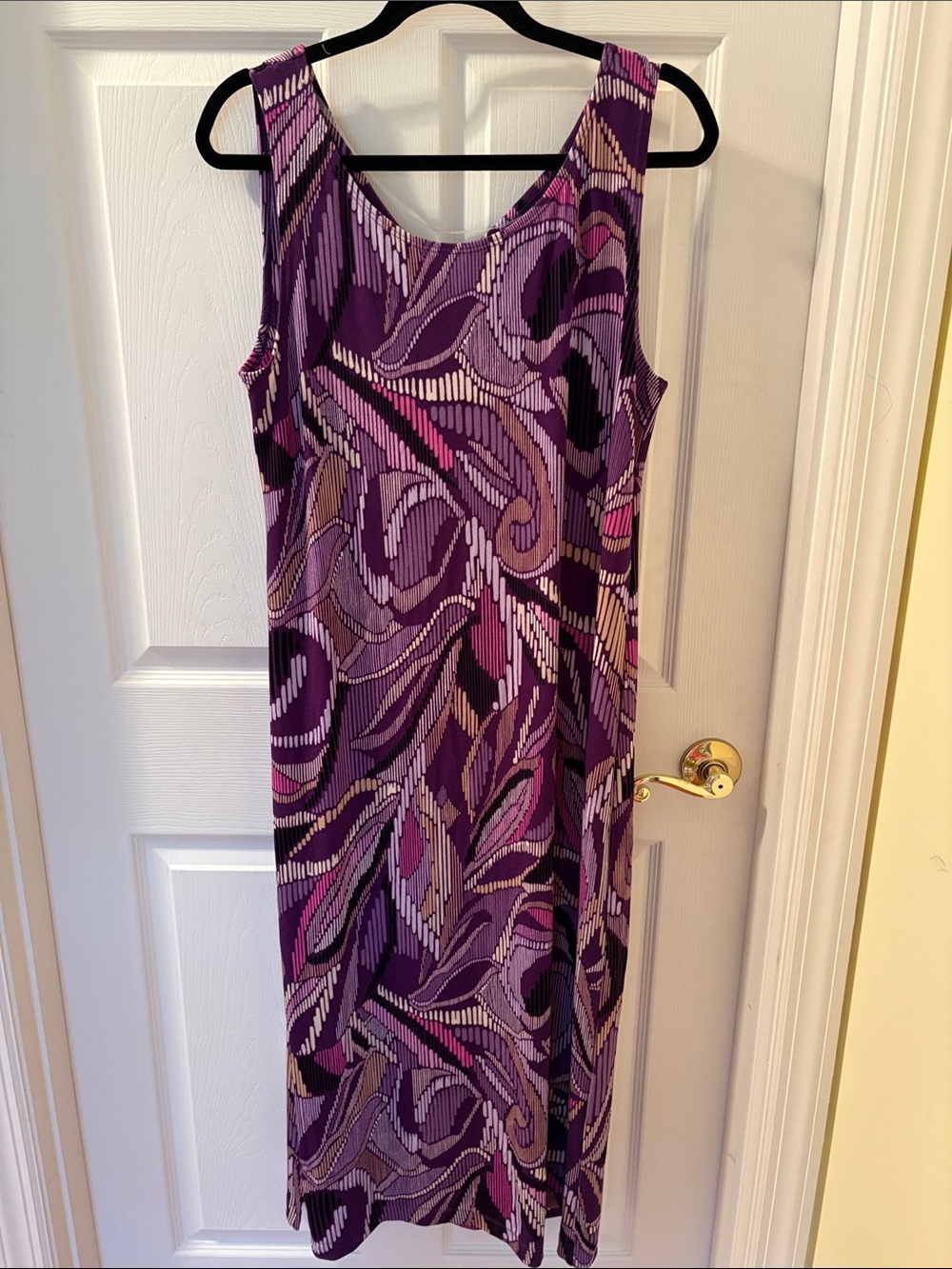 Purple maxi dress